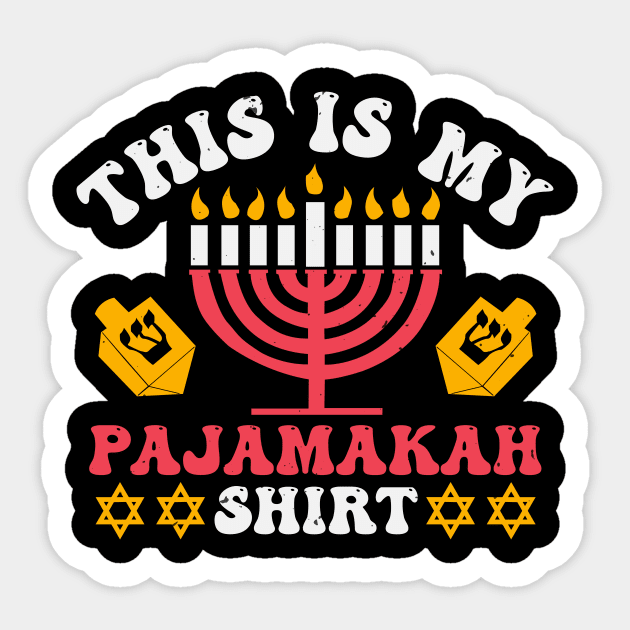 JEWISH Holiday This Is My Pajamakah Shirt Sticker by zisselly